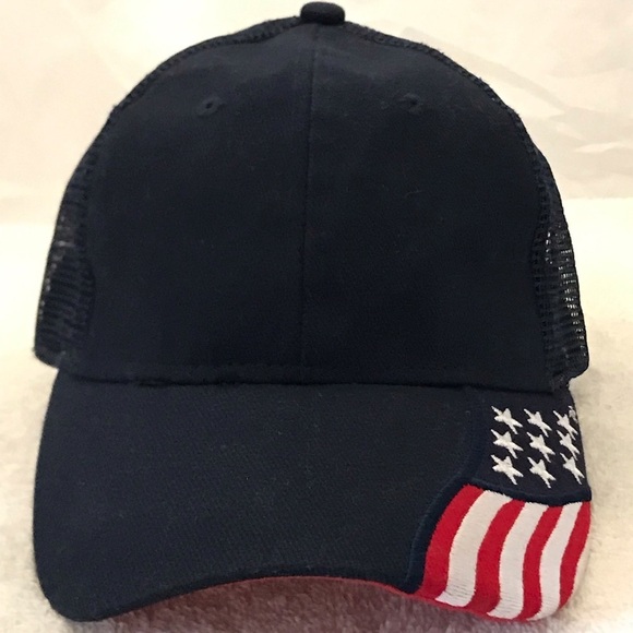 Rock Point Authentic FREEDOM Collection American Flag Adjustable Ball Cap - Picture 1 of 16
